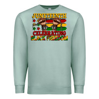 Seafoam juneteenth celebrating black freedom Premium Sweatshirt - CowGirlArtShop