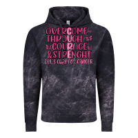 Cloud Black overcome through courage strength  malia Vintage Hoodie - MaliasSmallBusiness