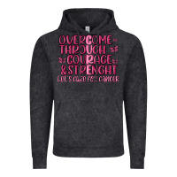 Vintage Black overcome through courage strength  malia Vintage Hoodie - MaliasSmallBusiness