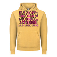 Vintage Mustard overcome through courage strength  malia Vintage Hoodie - MaliasSmallBusiness
