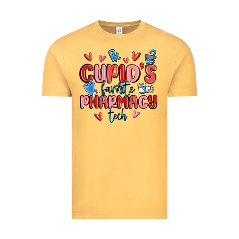Cupid's Favorite Pharmacy Tech Vintage Tee by MaliasSmallBusiness | Teevron