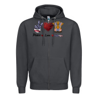 Smoke Peace Love Veteran Zipper Hoodie - Bettercallsaul