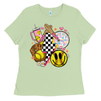 Matcha retro softball Ladies Tee - JahusDesignShop