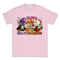 Bubblegum Pink Happy Hallothanksmas goats Classic Tee - NancyCooperArtShop