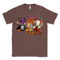 Chestnut Happy Hallothanksmas goats Classic Tee - NancyCooperArtShop