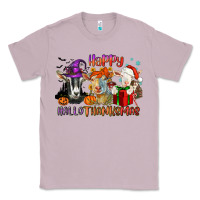 Lilac Happy Hallothanksmas goats Classic Tee - NancyCooperArtShop