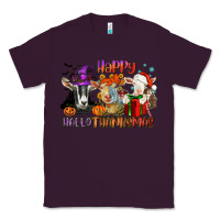 Plum Happy Hallothanksmas goats Classic Tee - NancyCooperArtShop