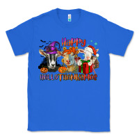 True Royal Happy Hallothanksmas goats Classic Tee - NancyCooperArtShop