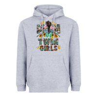 Heather Grey mom of twin girls mother's day Heavyweight Hoodie - CowGirlArtShop