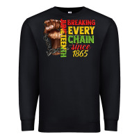 Black juneteenth breaking every chain since 1865 Premium Sweatshirt - CowGirlArtShop