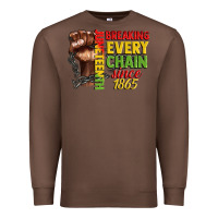 Chestnut juneteenth breaking every chain since 1865 Premium Sweatshirt - CowGirlArtShop