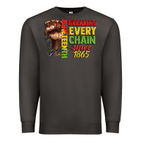Smoke juneteenth breaking every chain since 1865 Premium Sweatshirt - CowGirlArtShop