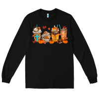 Black give thanks coffee cups Long Sleeve Tee - MaliasSmallBusiness