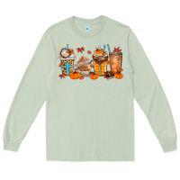 Matcha give thanks coffee cups Long Sleeve Tee - MaliasSmallBusiness
