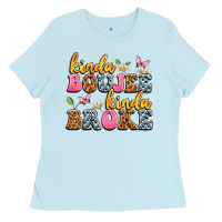 Baby Blue kinda boujee kinda broke Ladies Tee - JahusDesignShop