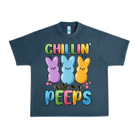 Midnight Navy chillin' with my peeps Urban Heavy Tee - MaliasSmallBusiness