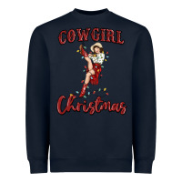 Navy cowgirl christmas Heavyweight Sweatshirt - MaliasSmallBusiness