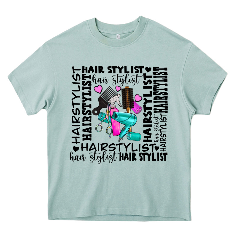 Hair Stylist Elementary Heavy Core Tee by AdoDesignShop | Teevron