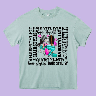 Hair Stylist Elementary Heavy Core Tee Designed By Adodesignshop