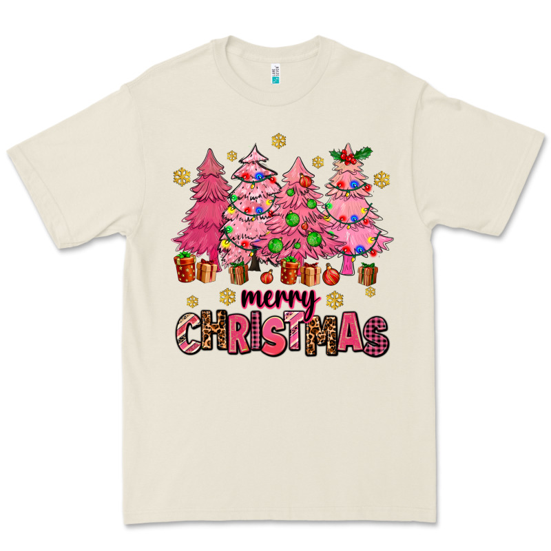 Pink Christmas Trees Premium Tee by AdoDesignShop | Teevron