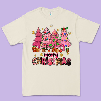Pink Christmas Trees Premium Tee Designed By Adodesignshop