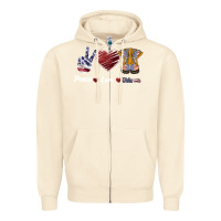 Sandshell Peace Love Veteran Zipper Hoodie - Bettercallsaul