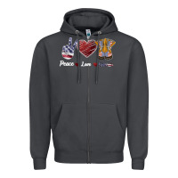 Smoke Peace Love Veteran Zipper Hoodie - Bettercallsaul