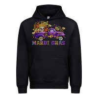 Black mardi gras skull truck Urban Hoodie - FaDigitalArtStudio