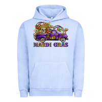 Pigment Grape Ice mardi gras skull truck Urban Hoodie - FaDigitalArtStudio