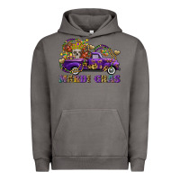 Pigment Tornado mardi gras skull truck Urban Hoodie - FaDigitalArtStudio