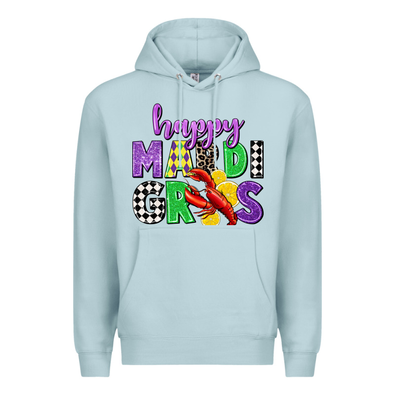 Happy Mardi Gras Premium Hoodie by CowGirlArtShop | Teevron