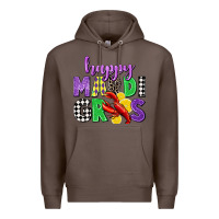 Coffee happy mardi gras Premium Hoodie - CowGirlArtShop