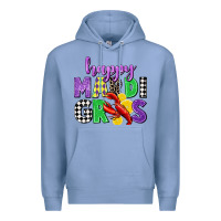 Colony Blue happy mardi gras Premium Hoodie - CowGirlArtShop