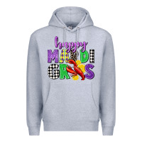 Heather Grey happy mardi gras Premium Hoodie - CowGirlArtShop