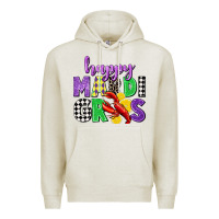 Oatmeal Heather happy mardi gras Premium Hoodie - CowGirlArtShop