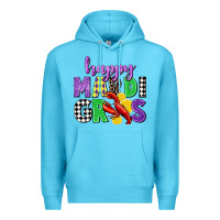 Ocean Blue happy mardi gras Premium Hoodie - CowGirlArtShop