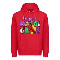 Red happy mardi gras Premium Hoodie - CowGirlArtShop