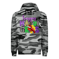 Slate Camo happy mardi gras Premium Hoodie - CowGirlArtShop