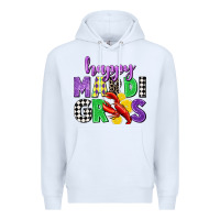 White happy mardi gras Premium Hoodie - CowGirlArtShop