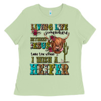 Matcha living life somewhere between jesus take the wheel Ladies Tee - JahusDesignShop