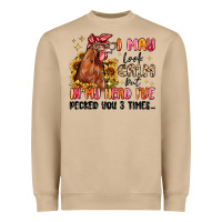I May Look Calm But In My Head I've Pecked You Heavyweight Sweatshirt | Teevron