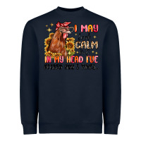 Navy i may look calm but in my head i've pecked you Heavyweight Sweatshirt - MaliasSmallBusiness
