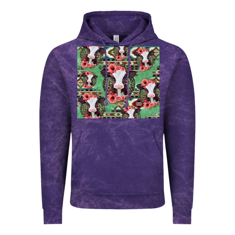 Baby Cow Floral Aztec Tumbler Vintage Hoodie by Jasminsmagicworld | Teevron