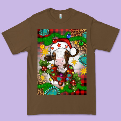 Christmas Cow Air Freshener Premium Tee Designed By Artiststas