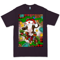 Plum christmas cow air freshener Premium Tee - Artiststas