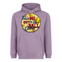 Lavender take me out to the ball game softball Heavyweight Hoodie - CowGirlArtShop