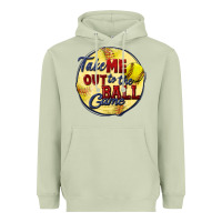 Matcha take me out to the ball game softball Heavyweight Hoodie - CowGirlArtShop