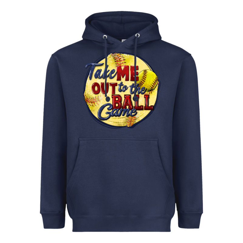 Take Me Out To The Ball Game Softball Heavyweight Hoodie by CowGirlArtShop | Teevron