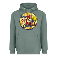 Sage take me out to the ball game softball Heavyweight Hoodie - CowGirlArtShop
