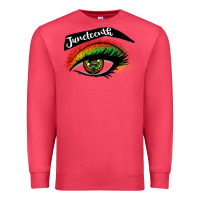 Cardinal juneteenth eyelash cowgirl Premium Sweatshirt - CowGirlArtShop
